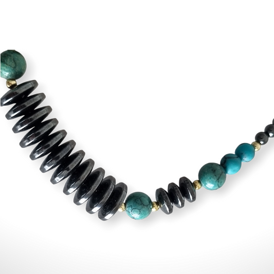 Collier hématite